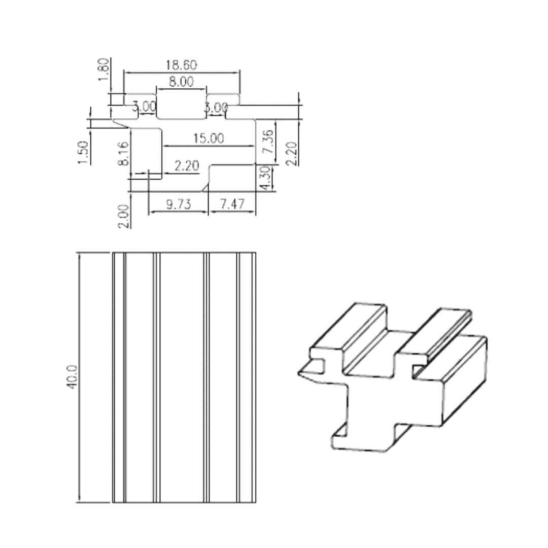 Clip modul drawing